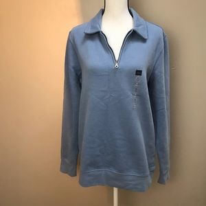 Croft & Barrow NWT Light Blue Collared Sweater S